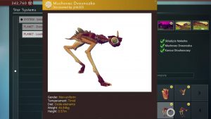 No Man's Sky Animal - Muchovec Dvounožka 