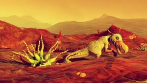 No Man's sky animal - Kačeroještěr?