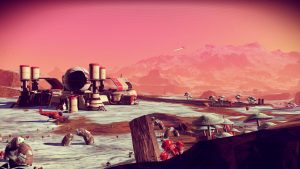 Takhle si autoři No Man's Sky představují pustou planetu bez jakekoliv vegetace...